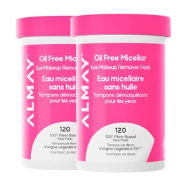 Almay Almohadillas removedoras de maquillaje, micelar suaves, hipoalergénicas, sin fragancia, dermatólogos y oftalmólogos, paquete de 2