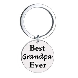 Grandpa Gifts Best Grandpa Ever Keychain Dogtags Military Keychain Birthday Christmas Gifts for Grandpa Granfather