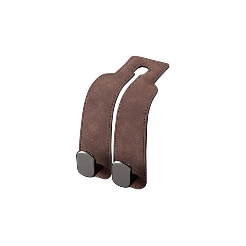 Gancho Doble para Asiento Auto, Porta Bolsos y Maletas, Resistente，gris