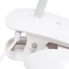 Simple Designs LD2021-GRY Flexi Rounded Clip Light LED Desk Lamp,