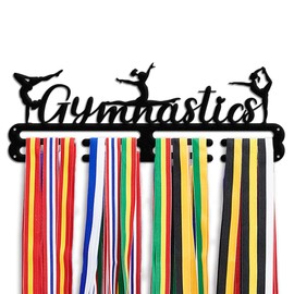 PH PandaHall Gymnastics Medal Hanger Display Rack Hanger Awards Ribbon Holder, 40x15cm/15.7x5.9'' Medal Hook Race Medal Display Wall Mount Medals Frame for Wall Over 50 Medal Easy to Install