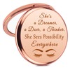 Appreciation Gifts for Women Compact Makeup Mirror Inspirational Motivational Gift