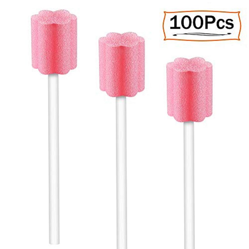 Disposable Oral Swabs-Untreated Mouth Sponge，Individually wrapped（100pack/box）