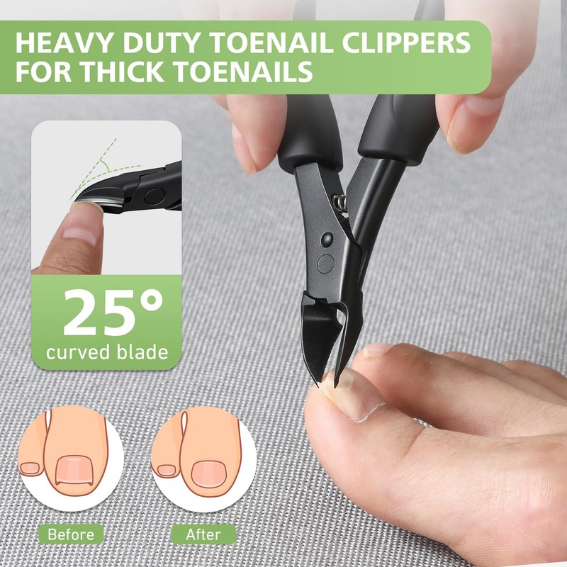 BALUCA Heavy Duty Toenail Clippers for Thick Nails & Seniors