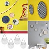 GVSAVY 50pcs Round Hooks, Wall Mount Hooks, Plastic Hooks, Vertical