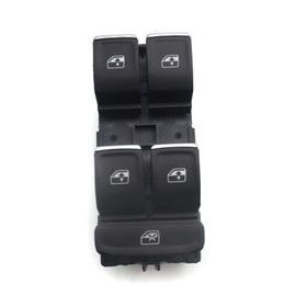 RuiWen VW023 Power Window Switch Compatible with VW Golf 2013-2024, Jetta 2020-2024, TI.GUAN 2016-2024, ARTEON 2017-2024, Polo 2018-2024, Atlas 2020-2023, e-Golf 2014-2021