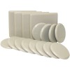 Super Sliders 3 1/2" Round, 5" Square Reusable Furniture Sliders