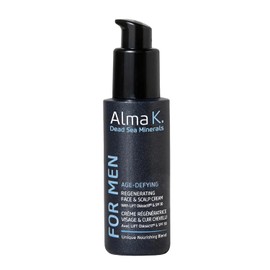 Alma K Antiedad Crema Regeneradora para Cara y Cuero Cabelludo con SPF 30 - Hidratante Facial Diaria con SPF - Hidratante Facial para Hombre - 60 ml  