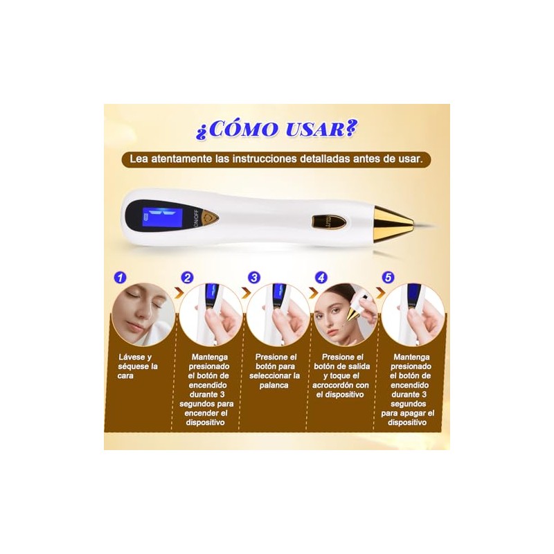 Plasma Pen Dispositivo de Belleza Para La Eliminación de Imperfecciones