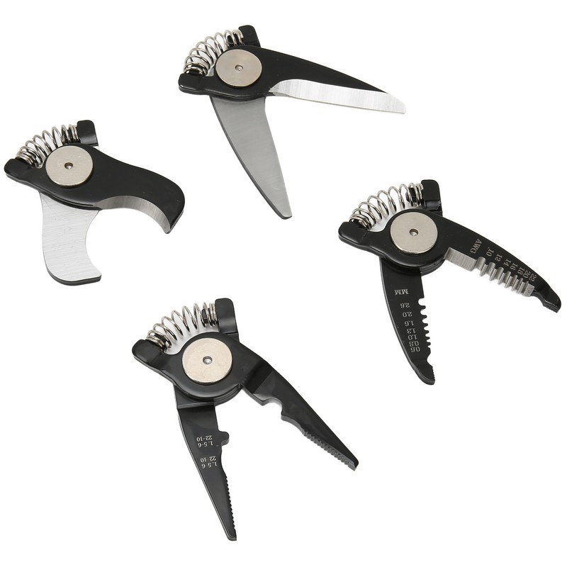 Wire Cutters Tool Steel 5 Replaceable Heads Anti Slip TPR