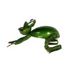 DARO DEKO Metal Figurine Sitting Frog 14 x 8 cm