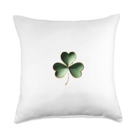 Patrick Shamrock Throw Pillow