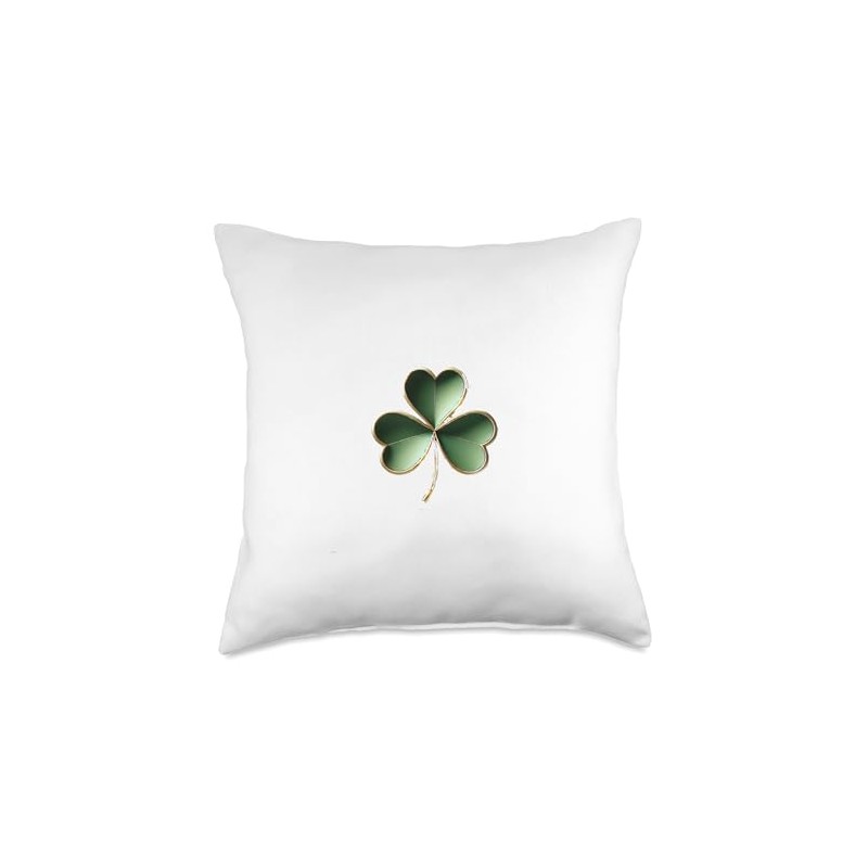 Patrick Shamrock Throw Pillow