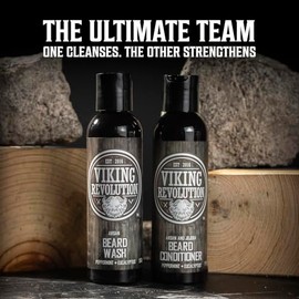 Kit de acondicionador para el cuidado de la barba. Kit de aseo para la barba para los hombres suaviza, suaviza y calma la picazón de la barba. Contien