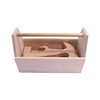 AmishToyBox.com Kid's Play Tool Box Toy Set, 6 Piece Wooden