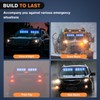 Nilight 32LED Blue Emergency Dash Strobe Lights with Controller Suction