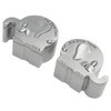 2 Pack Small Keepsake Box Elephant Shape Storage Container Metal