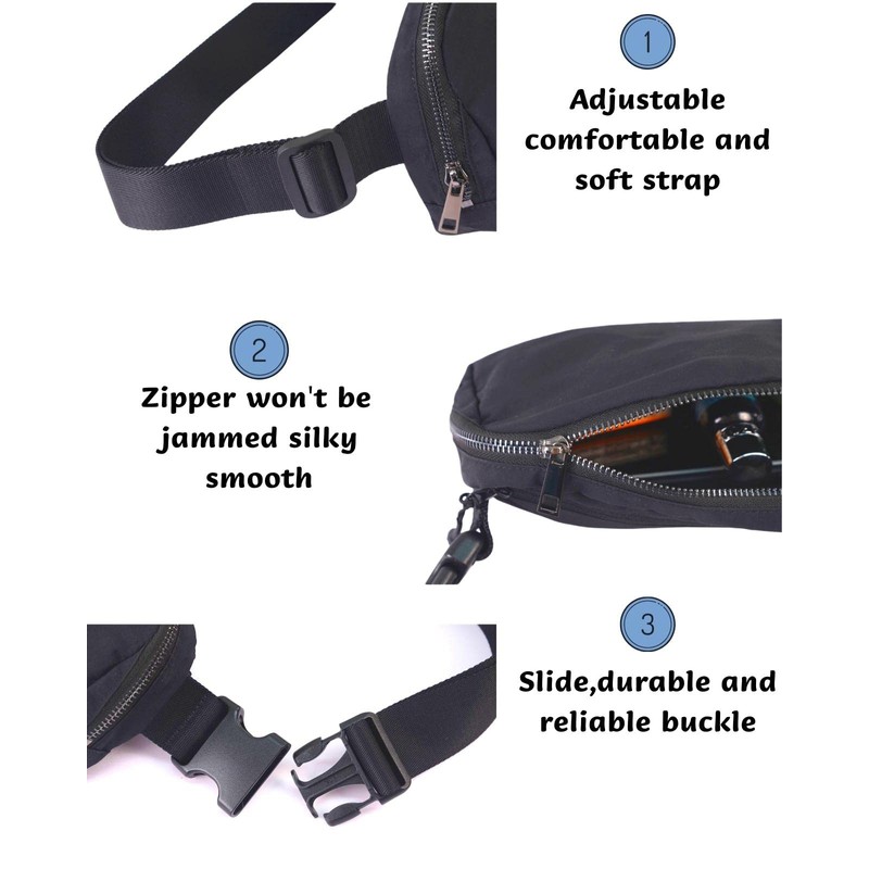 Belt Bag,Fanny Pack with Adjustable Strap,Small Waist Pouch for Workout