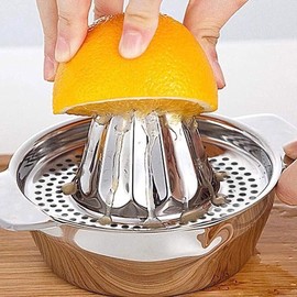 Orange Stainless Steel Manual Citrus Juicer
