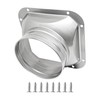 bociloy 4 Inch Duct Connector Flange, Metal Straight Pipe Flange
