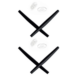 Mryok 2 Pair Replacement Earsocks Nosepieces Kits for Oakley Square Wire 2.0 - Black & Black