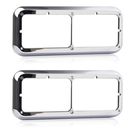 YUWUTF Headlight Bezel Compatible with Kenworth T400 T600 T800 W900 K100 C500 Peterbilt 378 379 Western Star 4900 Freightliner FLD Classic XL Driver and Passenger Side