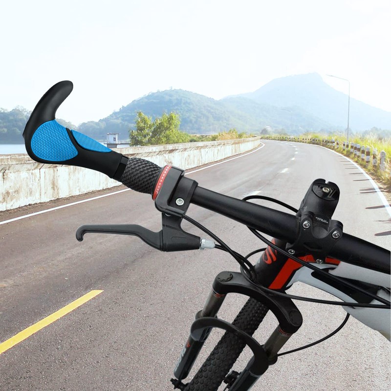 Simpeak Bike Grips, Ergonomic Bicycle Grips, MTB Grips, Non-Slip Soft,
