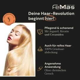 FemMas Hair Colour, Professional Cream Hair Colour for Lightening by up to 5 Shades, Permanent Hair Colouring for Radiant, Durable Colour Results, Super Lightener 3x Ash 901, 100 ml