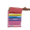 Mind Reader MAGSTACK-PNK Mesh 4 Pocket Vertical Desk Organizer, Wall