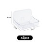 2 Pieces Wall Soap Dish, Soap Dish Holder, Wall Mounted