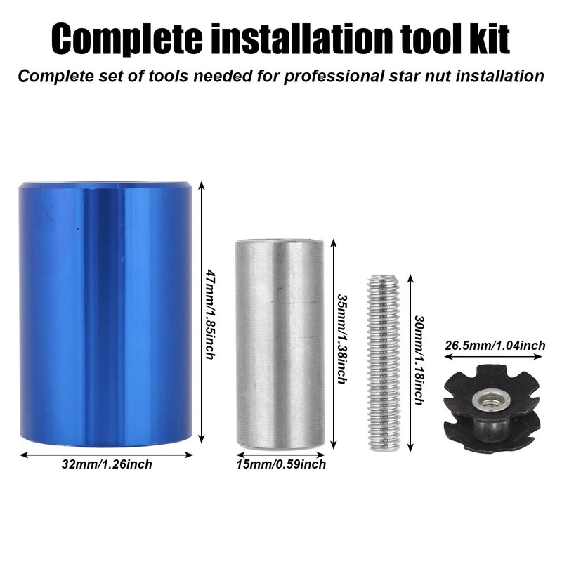 Fukaisu Bike Fork Star Nut Installation Tool for 1-1/8" Threadless