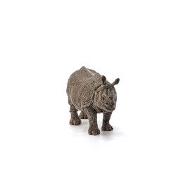 Schleich Indian Rhinoceros 26 Inch Realistic Wildlife Toy Figurine For Kids