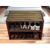 Darla's Studio 66 Rustic Wooden Shoe Rack Bench – 2-Tier