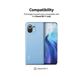 Ringke Fusion-X Compatible with Xiaomi Mi 11 Case, Military Grade Protective Design Heavy Duty - Black