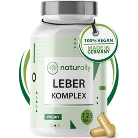 naturally Milk Thistle Complex 80% Silymarin - Liver Detoxify with Artichoke, Dandelion, Choline, 90 Capsules High Dosage, No Additives, Vegan, Made in Germany