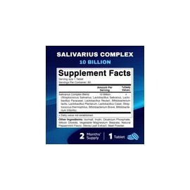 Vitamatic Salivarius Complex – 10 Billion CFU Chewable Probiotic Tablets – Mint Flavored Oral Health Supplement for Fresh Breath, Gum & Throat Support – 60 Count