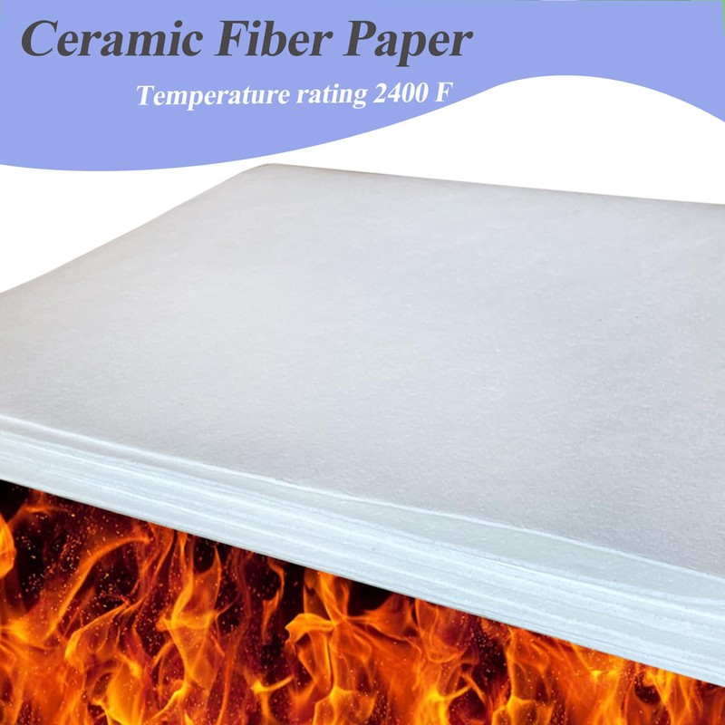 Ceramic Fiber Paper for Kiln Stove Furnace Glass Fusing, 24"