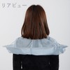 [FamGift] 散髪 ケープ、ヘアーエプロン セルフカット、ケープ 折りたたみ式散髪用ケープ、毛染め 大人 子供 ヘアカット 家庭用およびサロン用プロ理髪ケープ [直径60CM]