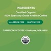 Cameron's Coffee Roasted Whole Bean Coffee, Organic Scandinavian Blend, 4