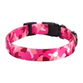 Rhea Rose 3/4 Inch Replacement Collar Strap Shock Collar with 2 Holes, Compatible with Nearly All Brands and Models of Underground Electric Dog Fences and Training Collars, Pink Camo