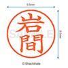 シャチハタ 印鑑 ハンコ ネーム9 XL-9 印面9.5ミリ 岩間