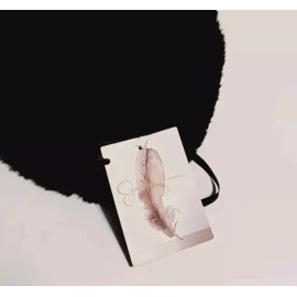 Jessica Simpson Black Faux Fur Winter Bucket Hat NWT