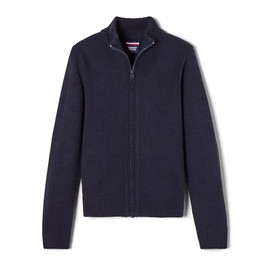 French Toast Boys' Zip Front Sweater, Navy Blue