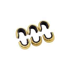 Southland Archery Supply String Nocking Points Bowstring Brass Nock Point - Made in USA - for Recurve or Compound Bows - 12/Pack (Hunter Black for 12-14 Strand String)