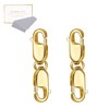 Bracelet Extender Gold Necklace Clasps and Closures 14K Gold Plated