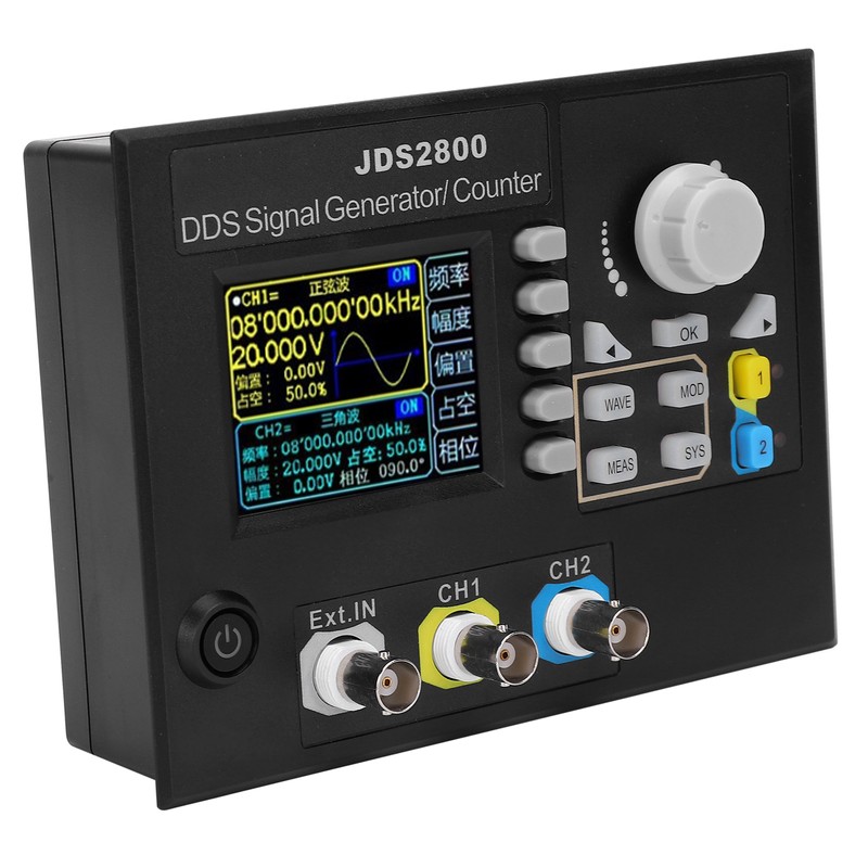 JDS2800-15MHz Function Signal Generator 2.4in LCD DDS Dual Channel Signal