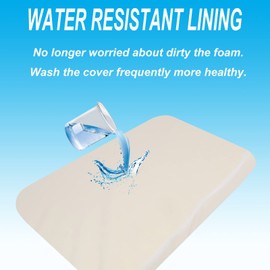 Mecc ecoh Baby Bassinet Mattress, 100% Breathable Cover, Water-Resistant Lining Rectangle Bedside Sleeper Mattress, Compatible with AMKE Bassinet-Classic/RONBEI/Yacul/Cowiewie Bassinet, 32X20X2