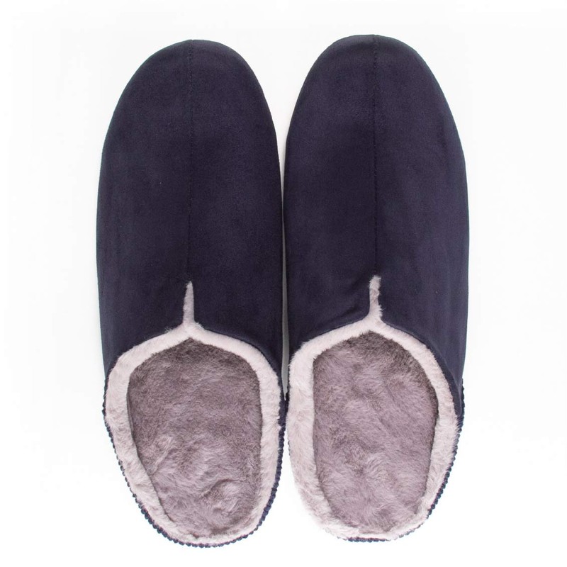 Frontier Room's MOCO Slippers, Navy, Size M, US Men's Size