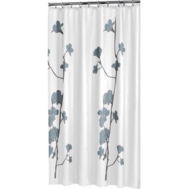 Sealskin Orchid Shower Curtain, Polyester, Blue, 180 x 200 cm