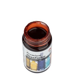 Ideen mit Herz Premium Glass Paint | Transparent | Waterproof | 90 ml (Red)